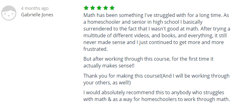Review become an algebra master krista king