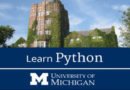 learn python on coursera from Michigan university