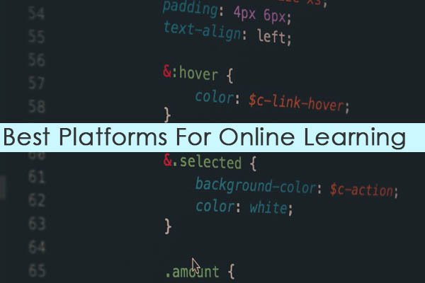 best websites platforms for online learning