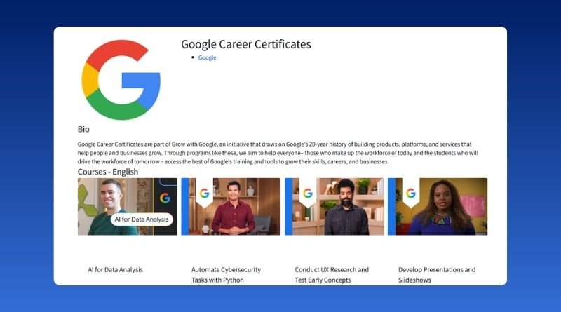 Google Career Paid Certificate Courses Free [Updated]