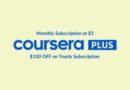Coursera Plus at $1 For a Limited Period