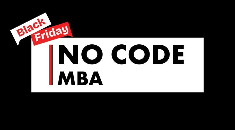 no code mba black friday offer