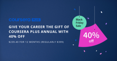 Coursera black friday offer $160 off coursera plus