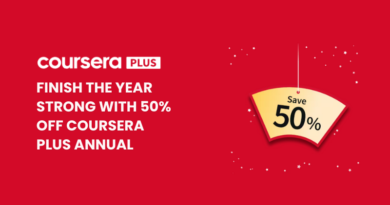 Coursera Plus Annual at 50% OFF - End of the year sale