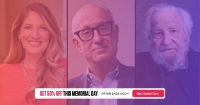 MasterClass Memorial Day Sale 50% OFF