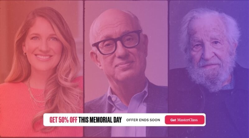 MasterClass Memorial Day Sale 50% OFF