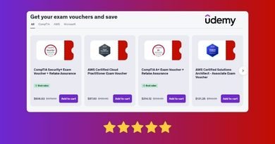 Udemy exam vouchers and second chance